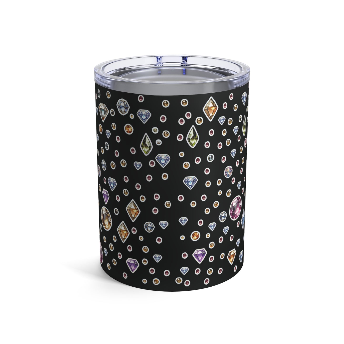 “BEEJEWEL” Tumbler – 10oz in Black — sweet like nectar, sharp like truth 🐝✨💎