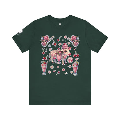 “Milkshake Cow” Unisex Jersey Short Sleeve Tee — soft, sassy, and sweet enough to spill 🐄🥤💅🖤