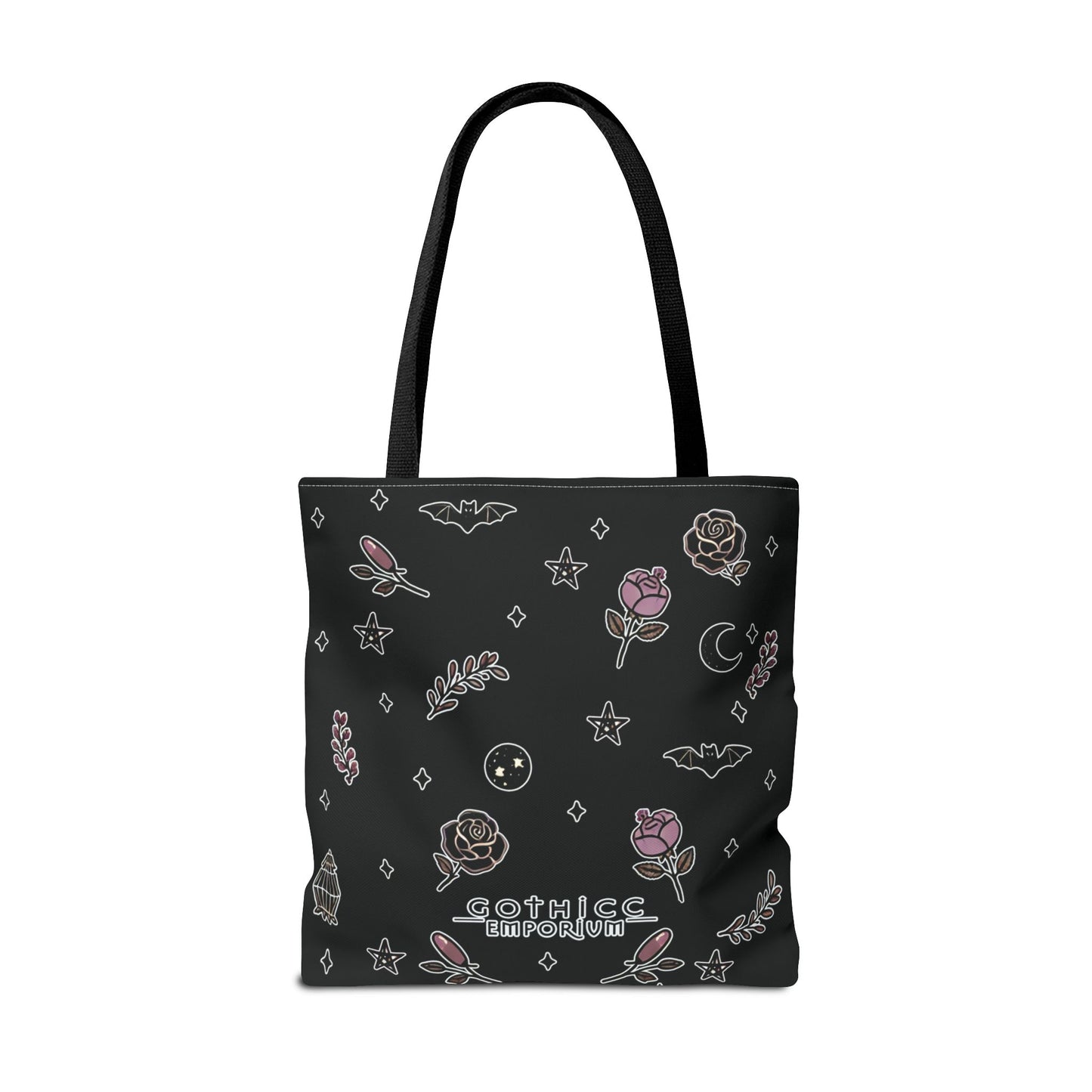 🧹 “Thicc Witchyy” Tote Bag – Black (18x18)