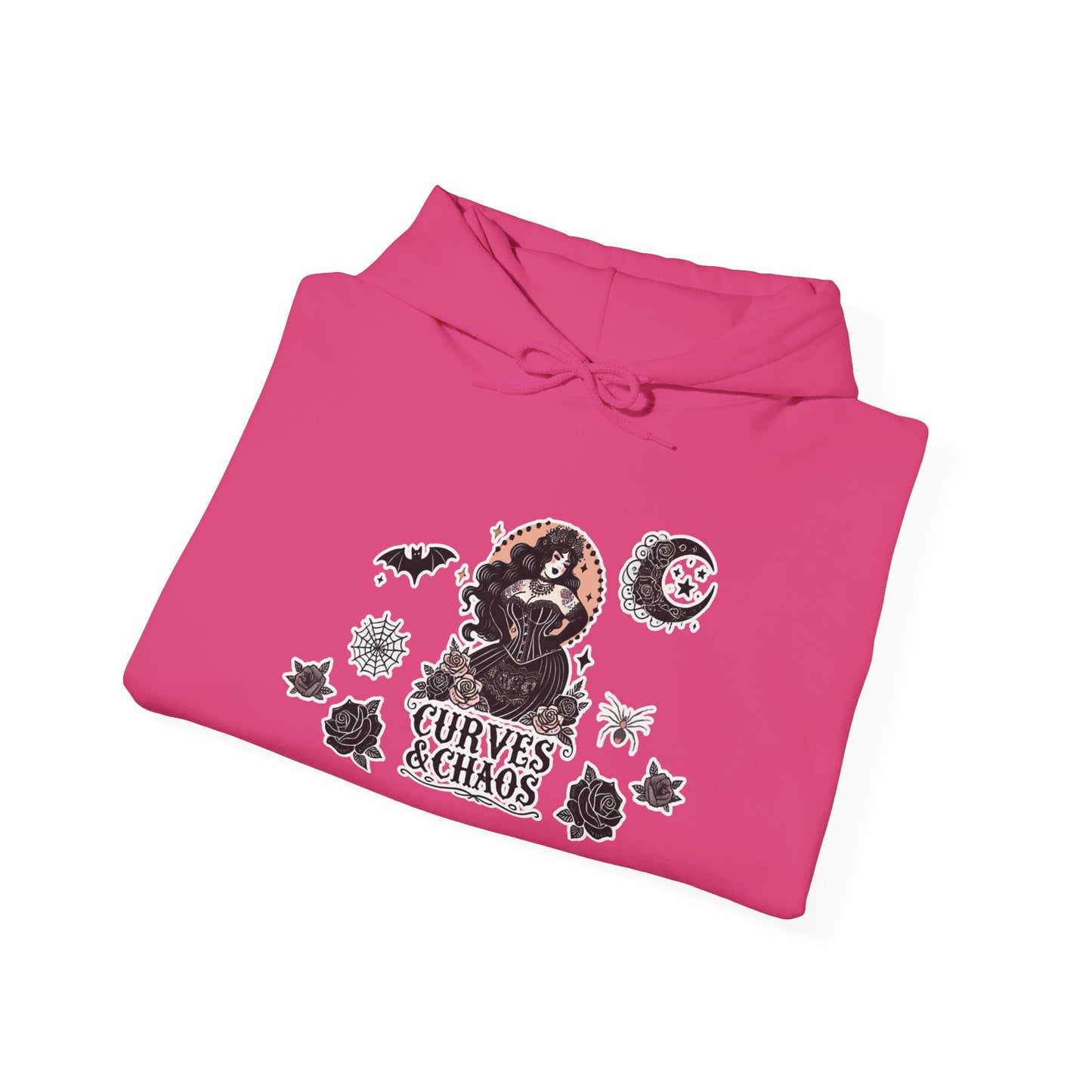 "Curves&Chaos" Unisex Heavy Blend™ Hooded Sweatshirt