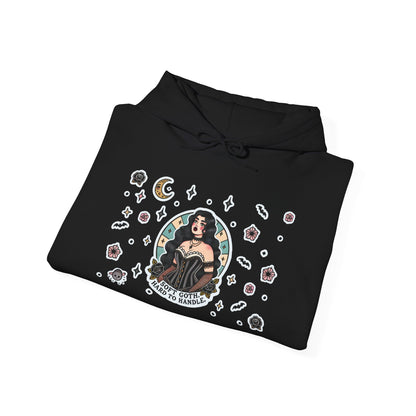🕸️“Soft Goth” Unisex Heavy Blend™ Hooded Sweatshirt — dreamy, deadly, and not here to be tamed 🖤🌙🕸️✨
