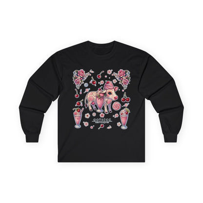"Milkshake Cow" Unisex Ultra Cotton Long Sleeve Tee
