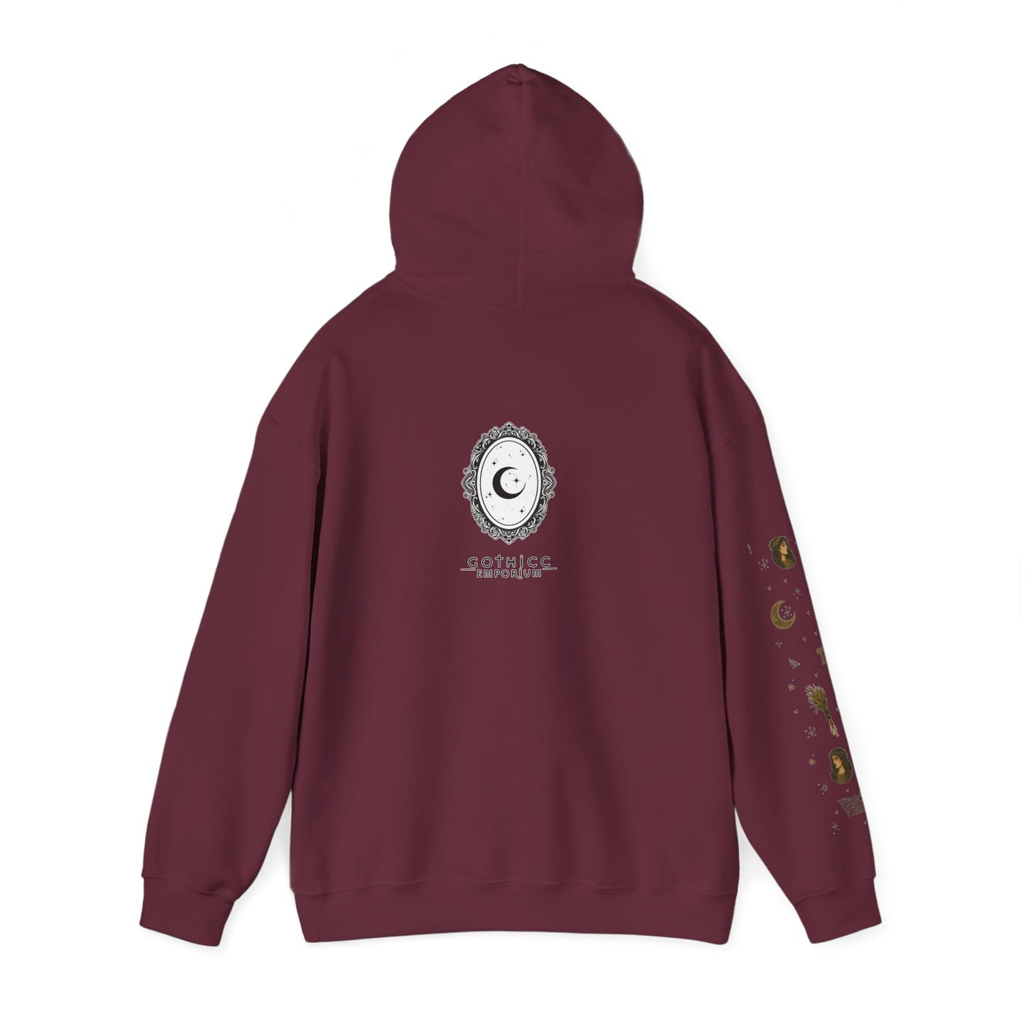“Virgo” Unisex Heavy Blend™ Hooded Sweatshirt — organized, observant, and witchy in the best way ♍🖤✨