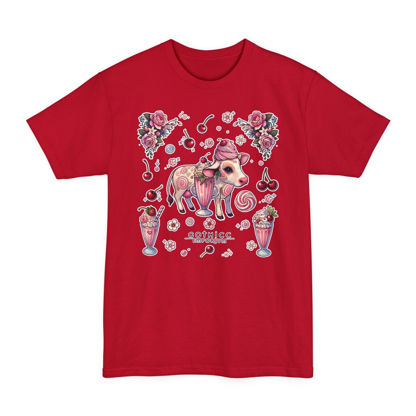 "Milkshake Cow" Unisex Tall Beefy-T® T-Shirt