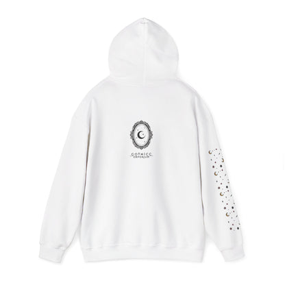 🕸️“Soft Goth” Unisex Heavy Blend™ Hooded Sweatshirt — dreamy, deadly, and not here to be tamed 🖤🌙🕸️✨
