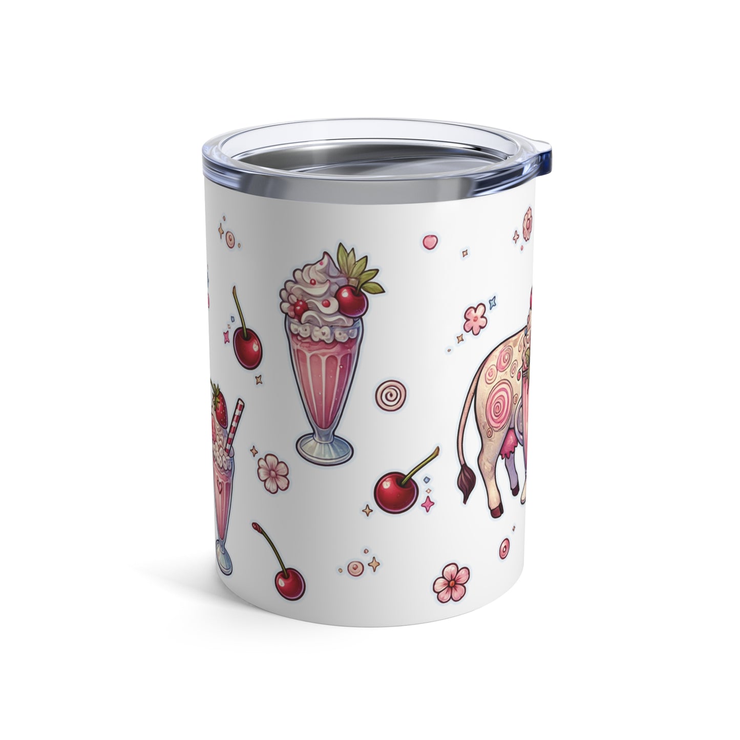 “Milkshake Cow” Tumbler – 10oz — curvy, caffeinated, and ready to mooo-ve 🐄🥤