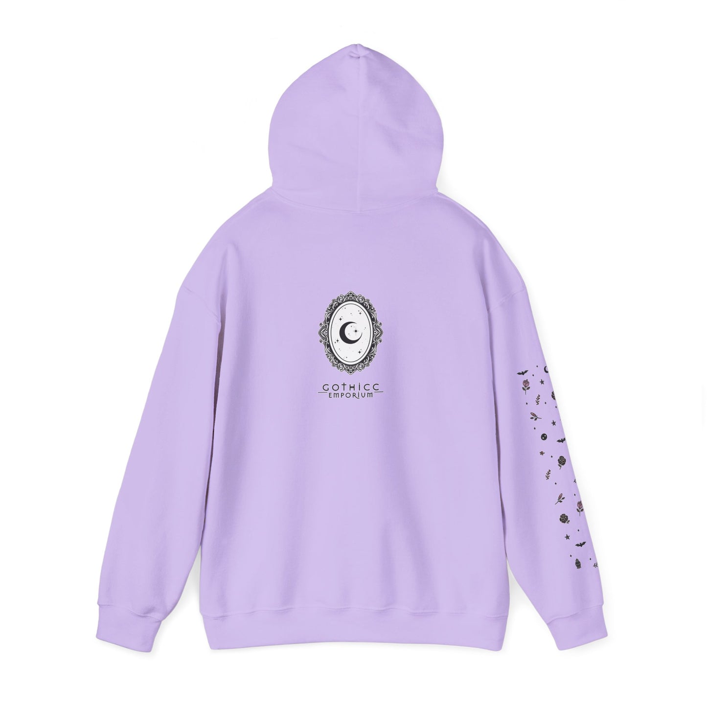 🔮“Thicc Witchyy” Unisex Heavy Blend™ Hooded Sweatshirt — curvy, cursed, and casting chaos 🖤🕯️🌙✨