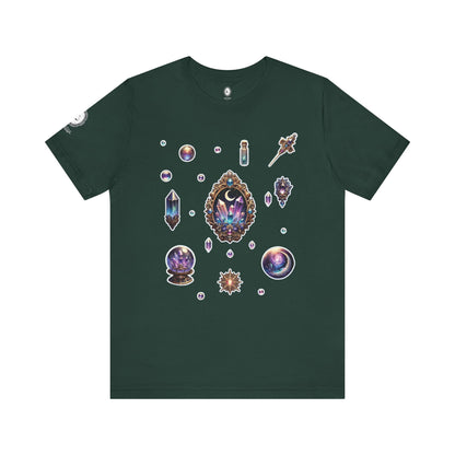 “Crystal Gem” Unisex Jersey Short Sleeve Tee — smooth, sharp, and charged with cosmic energy 💎🌌🖤
