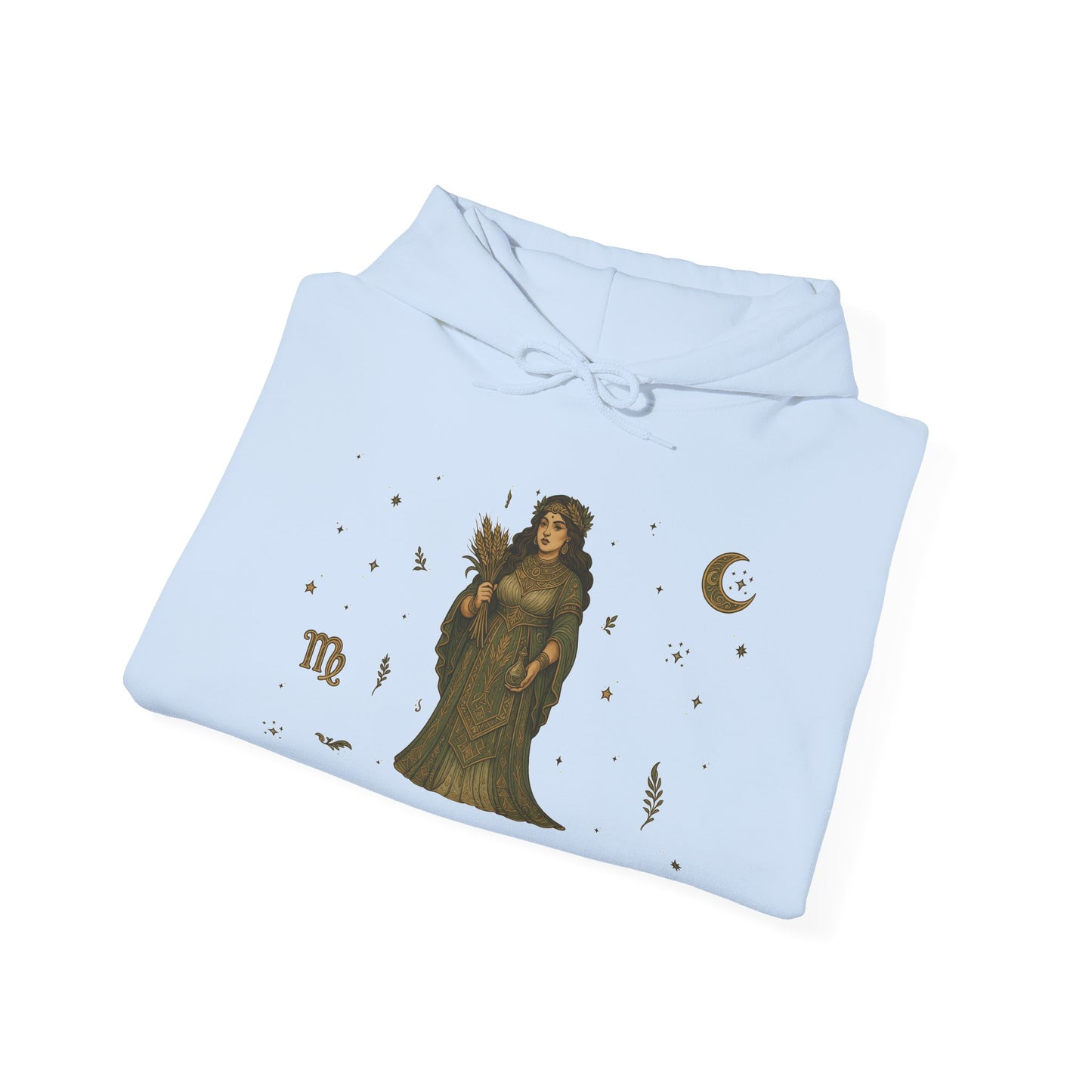 “Virgo” Unisex Heavy Blend™ Hooded Sweatshirt — organized, observant, and witchy in the best way ♍🖤✨