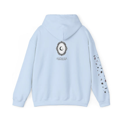 🔮“Thicc Witchyy” Unisex Heavy Blend™ Hooded Sweatshirt — curvy, cursed, and casting chaos 🖤🕯️🌙✨
