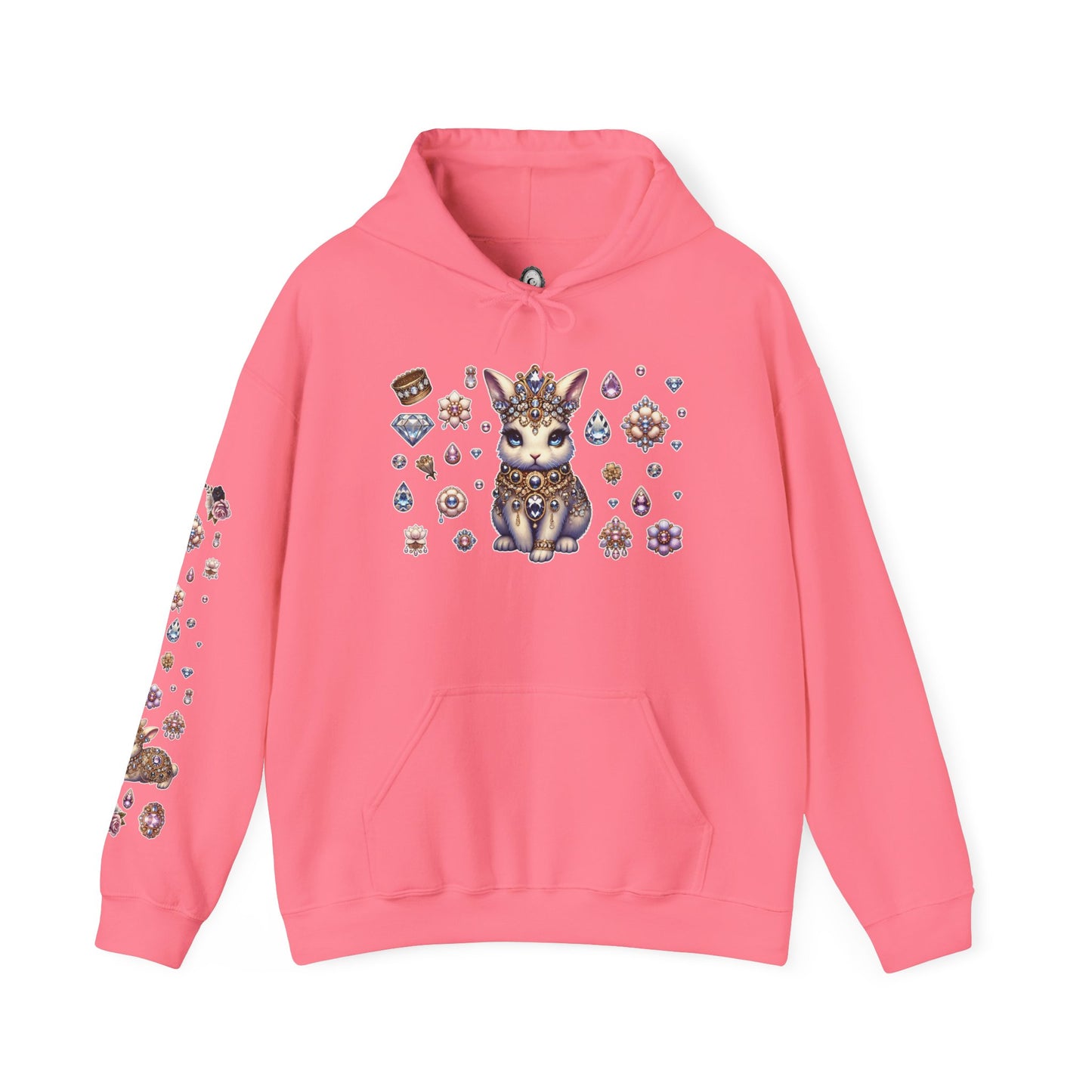 "Jeweled Bunny" Unisex Heavy Blend™ Hooded Sweatshirt