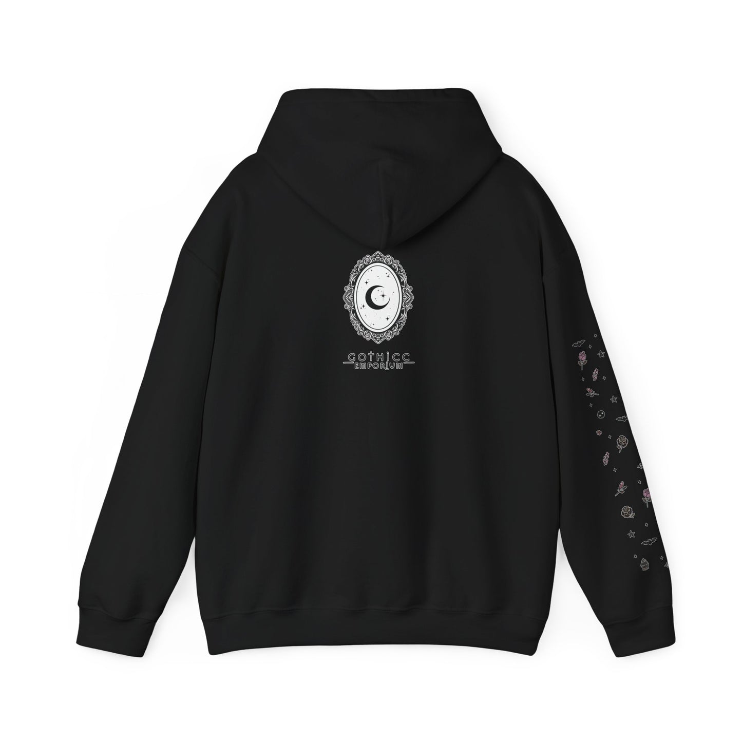 🔮“Thicc Witchyy” Unisex Heavy Blend™ Hooded Sweatshirt — curvy, cursed, and casting chaos 🖤🕯️🌙✨