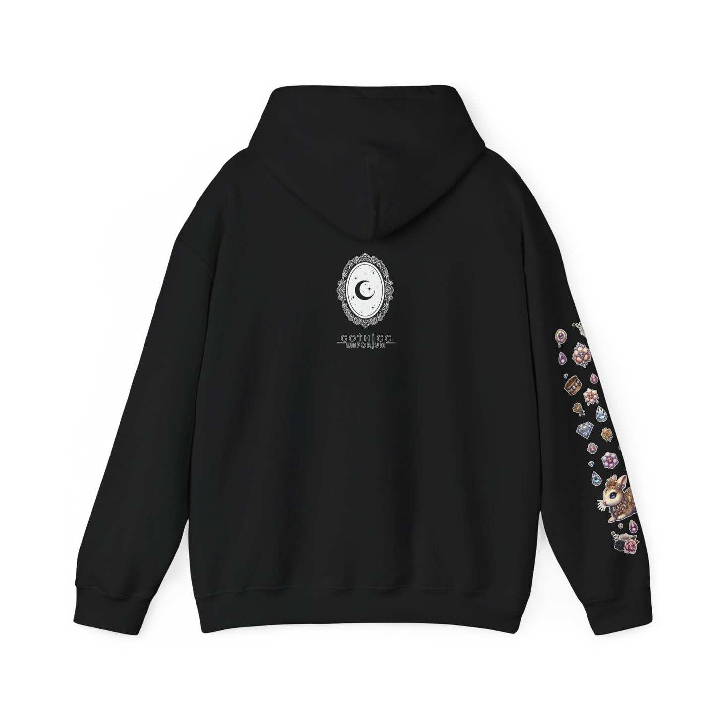 "Jeweled Bunny" Unisex Heavy Blend™ Hooded Sweatshirt