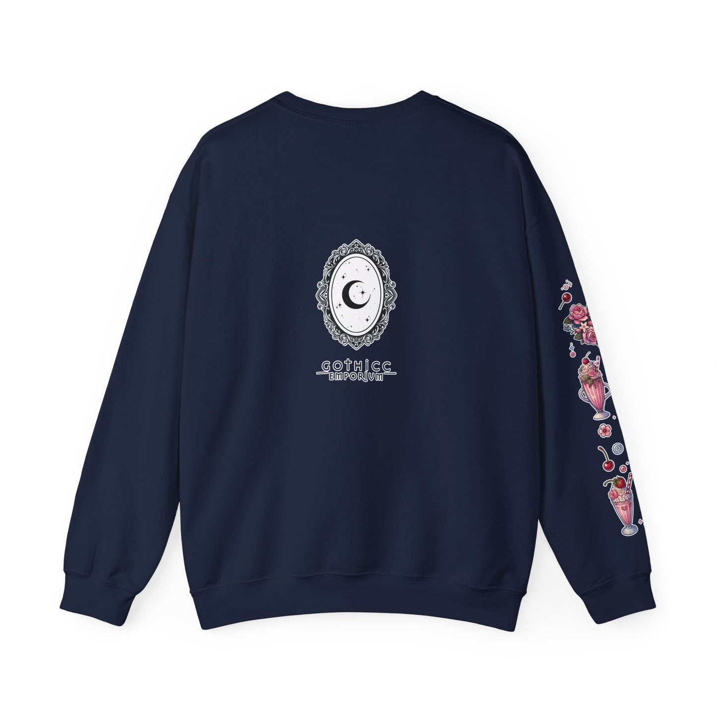 “Milkshake Cow” Unisex Heavy Blend™ Crewneck Sweatshirt — thick-cut comfort with dairy-core drip 🐄🥤🖤✨