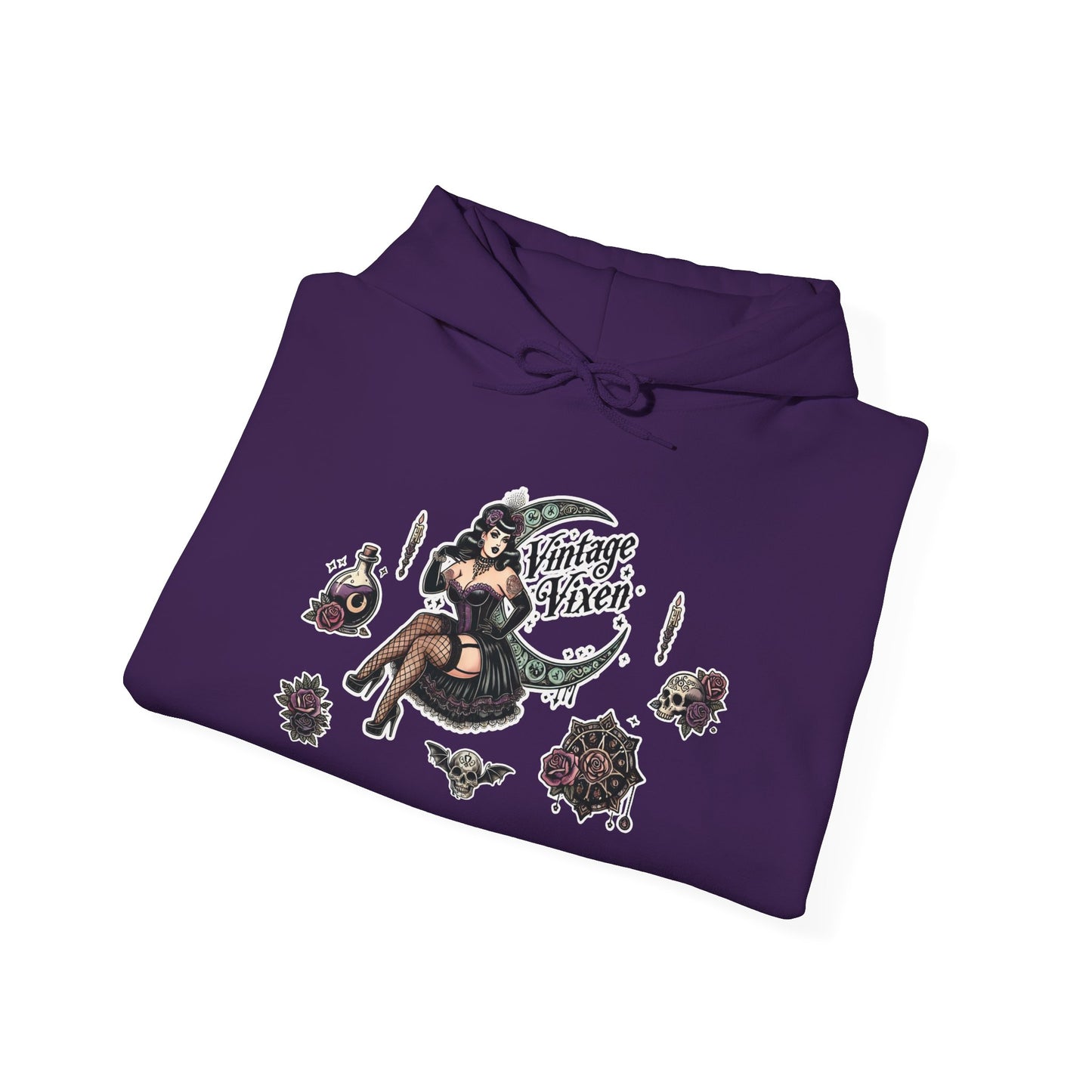 "Vintage Vixen" Unisex Heavy Blend™ Hooded Sweatshirt